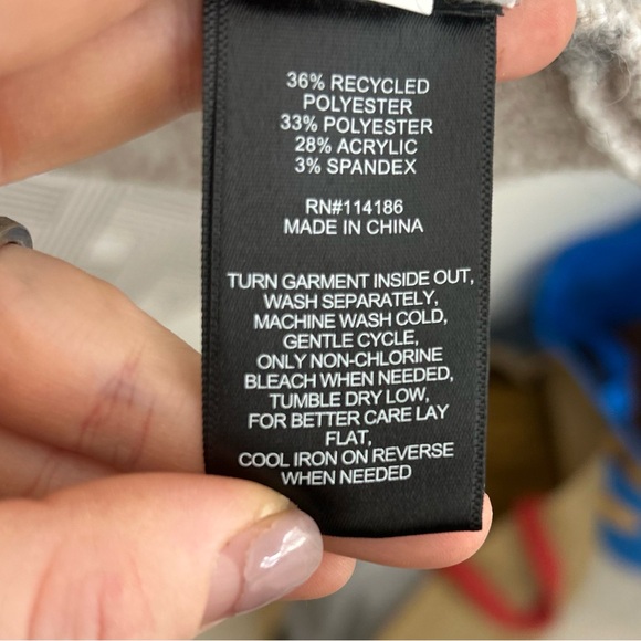 Frye Women's Western Geometric Cardigan, Tan/White, Size Small - Picture 4 of 4